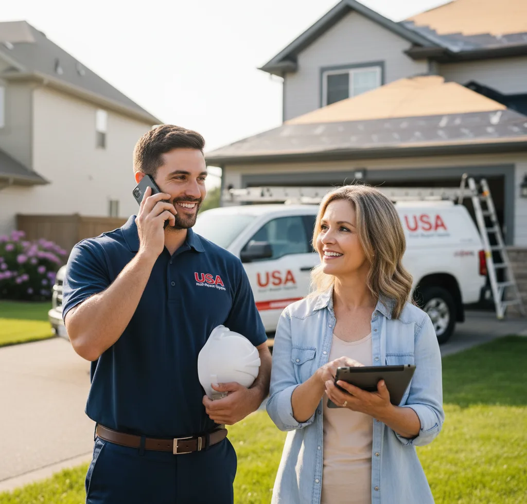 USA Roof Repair Experts customer support in Pickton